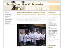 Tablet Screenshot of praxis-schroeter-hamburg.de